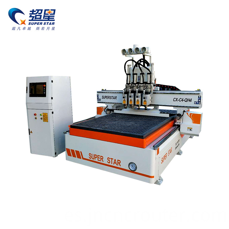 Enrutador cnc para madera de múltiples cabezales Multihead woodworking cnc router